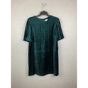 J Jill Dress Womens XL Velvet Short Sleeve Holiday Party Cocktail Evening NWT